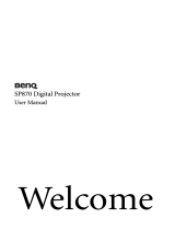 BenQ SP870 User manual