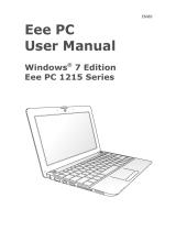 Asus Eee PC 1215B-RED041M User manual
