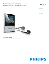 Philips SA2VBE04 User manual