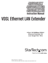 StarTech.com 4 Port 10/100 VDSL2 Ethernet Extender Kit over Single Pair Wire - 1km User manual