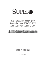 Supermicro SUPERO SUPERSERVER 6016T-GTF User manual