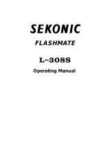 Sekonic FLASHMATE L-308S Owner's manual