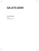 Gigabyte GA-A75-UD4H User manual