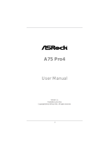 ASROCK A75 PRO4 User manual