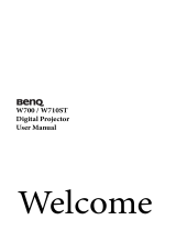 BenQ W700 User manual
