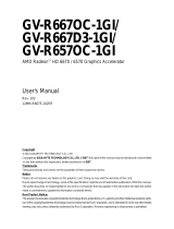 Gigabyte GV-R667D3-1GI User manual