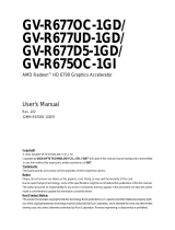 Gigabyte GV-R677D5-1GD User manual