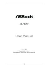 ASROCK A75M User manual
