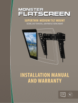 Monster FlatScreen Tilt Mount Up to 46” Screens Installation guide