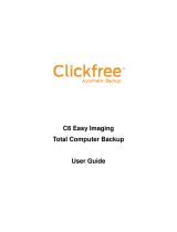 Clickfree 1TB C6 Desktop User guide