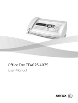 Xerox TF4025.4075 User manual