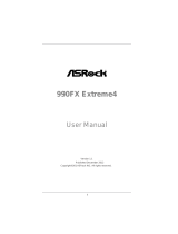 ASROCK 990FX Extreme4 User manual