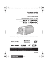 Panasonic HDC-SD90 User manual