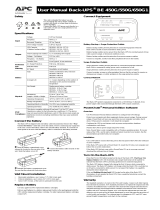 APC Back-UPS User manual