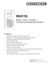 Bogen RIO1S User manual