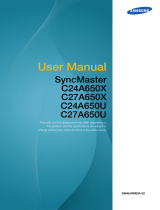 Samsung SYNCMASTER C27A650X User manual