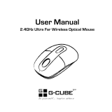 G-Cube 2.4GHz Ultra Far Wireless Optical Mouse User manual