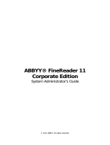 ABBYY FineReader 11 Corporate, 1u, UPG User manual