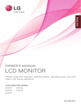 LG E2211T-BN Owner's manual