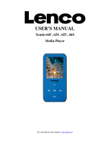 Lenco Xemio-645 Owner's manual