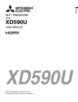 Mitsubishi XD590U User manual