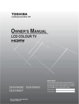 Toshiba 32AV800T User manual