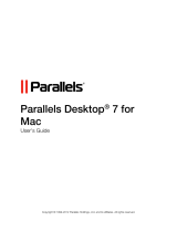 Parallels Desktop 7 for Mac, 5 Pack User manual
