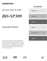 ONKYO BD-SP309B Owner's manual