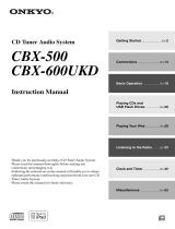 ONKYO CBX-500 Owner's manual