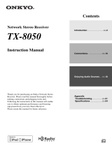 ONKYO TX-8050 User manual