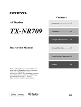 ONKYO TX-NR709 User manual