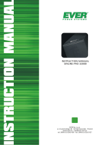 Ever Sinline Pro 10 000 - 10kVA, VRLA 2x28x7Ah User manual