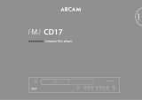 Arcam FMJ CD17 Operating instructions