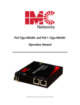IMC Networks PoE+ Giga-MiniMc Single-Strand Fiber User manual
