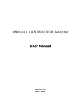Edimax Wireless B Mini USB Adapter User manual