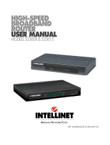 Intellinet Network Solutions High Speed Broadband Router User manual