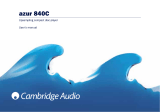 Cambridge Audio 840C User manual
