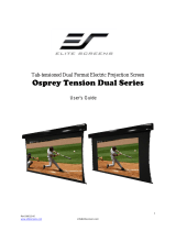 Elite Screens Osprey Tension Dual 117"(2.35:1)/94"(16:9) User manual