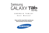 Samsung Galaxy Tab Galaxy Tab 7.0 Plus 16GB User manual