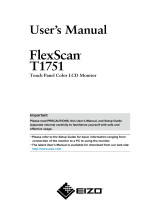 Eizo FlexScan T1751 Owner's manual