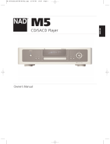 NAD M5 Owner's manual