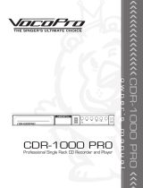 VocoPro CDR-1000 PRO User manual