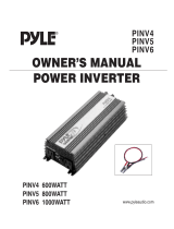 PYLE Audio PINV4 User manual