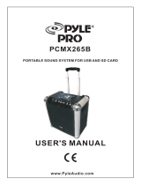 PYLE Audio PCMX265B User manual