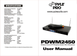Pyle PylePro PDWM2450 Specification