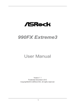 ASROCK 990FX EXTREME3 User manual