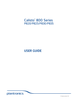Plantronics Calisto P830 User guide