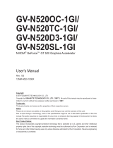 Gigabyte GV-N520SL-1GI User manual