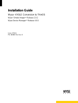 Wyse Technology wyse vx0le conversion to thinos User manual