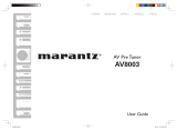 Marantz AV8003/ZWA Owner's manual